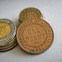 Монета - Австралия - 1 пени | 1921г., снимка 1 - Нумизматика и бонистика - 43677009