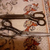 Стари големи шивашки железни ножици, снимка 3 - Други инструменти - 33590042