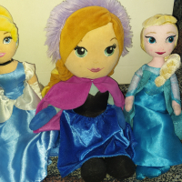 Меки кукли Дисни принцеси Анна от замръзналото кралство, снимка 2 - Кукли - 36463610