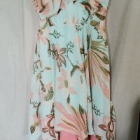 Страхотна лятна рокля за бременни с красиви цветя размер S, снимка 1 - Дрехи за бременни - 37144572