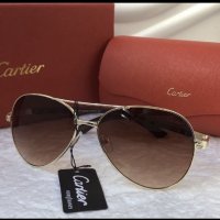 Cartier унисекс мъжки слънчеви очила с кожа и дървени дръжки 3 в 1, снимка 9 - Слънчеви и диоптрични очила - 28356030