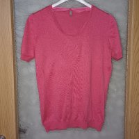 Розов пуловер от алпака, вълна кашмир  М-L, снимка 1 - Блузи с дълъг ръкав и пуловери - 43341602
