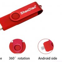 USB flash устройство 64 GB с двойно приложение(флашка), снимка 1 - Друга електроника - 27624665