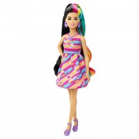  Кукла Barbie - Комплект кукла с дълга коса игрален и сърца HCM90, снимка 4 - Кукли - 39002942