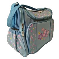 Чанта за бебешки принадлежности, в син и бежов цвят, снимка 3 - Кенгура и ранички - 39610992