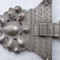 Стар берберски накит фибула закопчалка тока пафта сачан, снимка 3 - Антикварни и старинни предмети - 38398947
