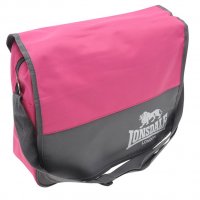 Свежа спортна  чанта " Lonsdale "в сиво и розово,внос от Англия , снимка 2 - Чанти - 28673114
