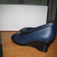Дамски обувки естествена кожа  м.744 тъмно сини, снимка 4 - Дамски ежедневни обувки - 32463261