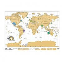 Скреч Карта на Света за Стена - КОД 1078, снимка 4 - Други стоки за дома - 28461872