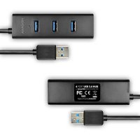 AXAGON 4x USB3.0 Charging Hub 1.2m Cable, Incl. AC Adapter - HUE-S2BP, снимка 14 - Кабели и адаптери - 43356834