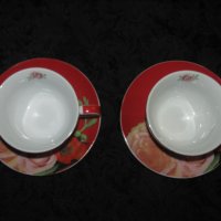 Големи порцеланови двойни сетове за мляко, чай, кафе, 280мл., снимка 5 - Чаши - 43898410