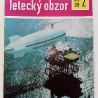 Антикварни   списания за авиация "Letecký obzor" - 1989 г., снимка 5 - Списания и комикси - 36501539