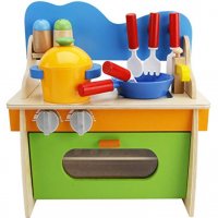 Детска дървена фурна за кухня My Little Chef Kitchen, снимка 1 - Образователни игри - 35104213