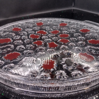 Кристален поднос за торта с дръжки, снимка 14 - Чинии - 44873021