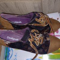Нови!  Обувки с удобен ток Desigual, 39 номер, снимка 5 - Дамски обувки на ток - 32829010