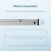 Orico кади за лаптоп Laptop Caddy 9.0-9.5mm SATA3 LED/switch M95SS-SV, снимка 13 - Лаптоп аксесоари - 43063406