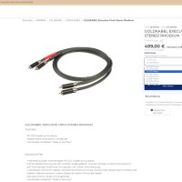 GOLDKABEL EXECUTIVE CINCH STEREO RHODIUM - 1м. НОВИ, снимка 2 - Тонколони - 43854594