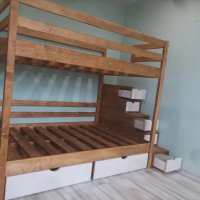Двуетажно легло , снимка 4 - Мебели за детската стая - 43446209