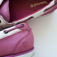 Розови кожени мокасини на Timberland, снимка 4 - Дамски ежедневни обувки - 32861529