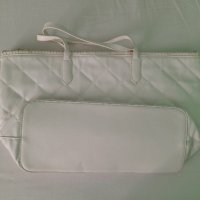 Бяла дамска кожена чанта, снимка 2 - Чанти - 43941643