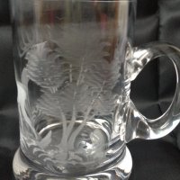 Немска ловна ръчно шлифована стъклена чаша за бира 0,5 л.,  нова, снимка 6 - Колекции - 27099048