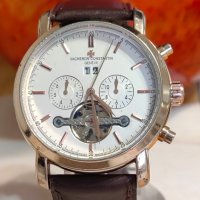 Голям Мъжки Ръчен Механичен Автоматичен Часовник Vacheron Konstantin, снимка 1 - Мъжки - 43383025