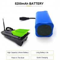 Батерия за лодка за захранка литиевойонна 5200-12000 mAh bait boat battery, снимка 1 - Стръв и захранки - 38071033