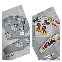 Детски екип анцуг Zara за момче 1,2,3,4,5,6,7години Мики маус, снимка 4 - Детски анцузи и суичери - 40102877