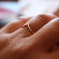 Нежно сребърно пръстенче R058, снимка 5 - Пръстени - 28854324