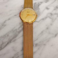 Златен Швейцарски часовник   Ogival  18к злато / каса и верижка /, снимка 1 - Мъжки - 43145687