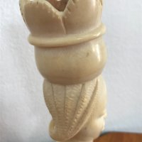 Невероятна скултура издялана от СЛОНОВА кост. №0359, снимка 6 - Антикварни и старинни предмети - 33455188