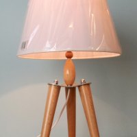 Комплект настолна лампа и лампион триподи, снимка 2 - Лампиони - 26951121