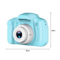 Детски дигитален фотоапарат за забавни снимки зелен/син/розов, снимка 3 - Други - 33026300