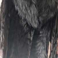 Уникално Кожено палтенце от естествен косъм. Размер М, снимка 3 - Палта, манта - 42970626