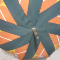 Фишер марков Стар чадър, пъстър, с дървена дръжка, снимка 3 - Други ценни предмети - 28950992