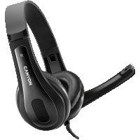 Слушалки с микрофон CANYON CNS-CHSU1B Черни, Тип Over the Ear, USB Stereo headphones, снимка 1 - Слушалки и портативни колонки - 36642521