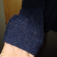 Син пуловер мохер, вълна и алпака М, снимка 4 - Блузи с дълъг ръкав и пуловери - 43340131