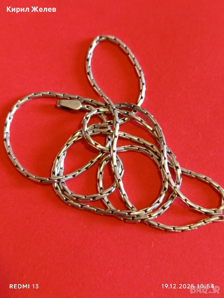 Сребърен синджир елегантен Фин дизайн 51103, снимка 1