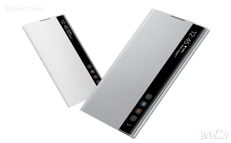 Оригинален калъф Samsung Galaxy Note 10, Galaxy Note 10 5G Clear View Cover – сребрист, снимка 1