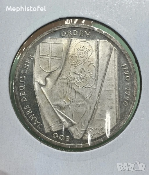 10 марки 1990 г, Германия - сребърна монета, Proof, снимка 1