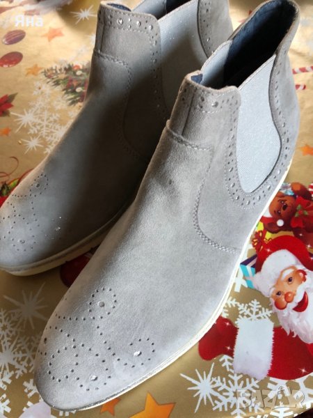 Дамски велурени боти, снимка 1