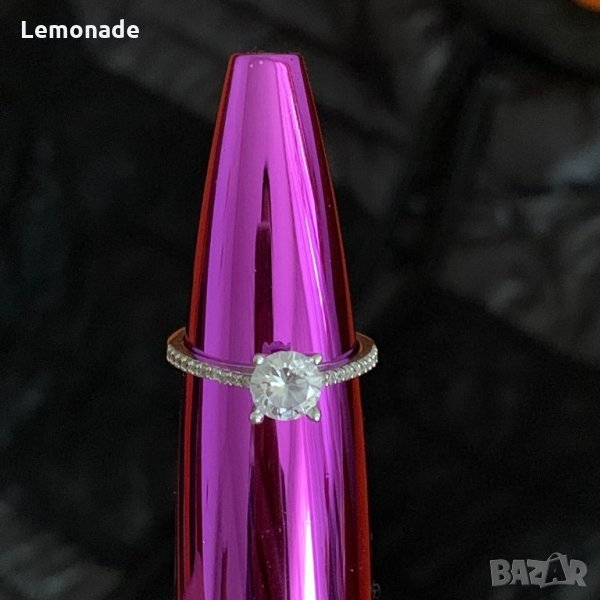 Нов дамски сребърен пръстен с цирконии, снимка 1