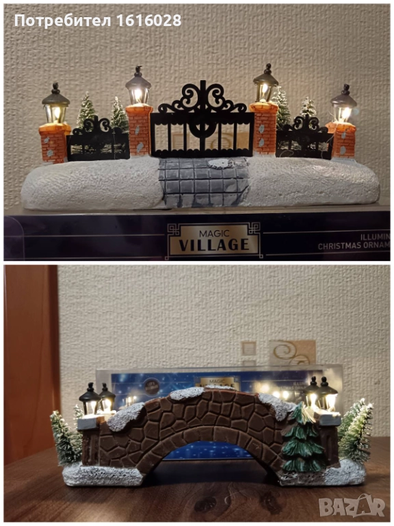 Нови LED светещ мост и врата за Коледни селца на фирмата MAGIC VILLAGE, снимка 1