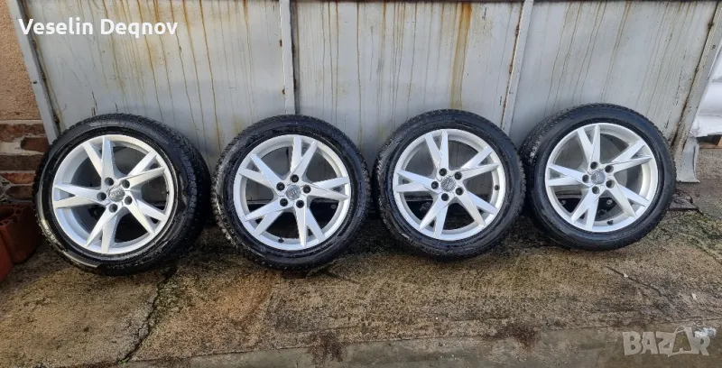 Оригинални джанти Audi 17 цола 5x112 с гуми, снимка 1