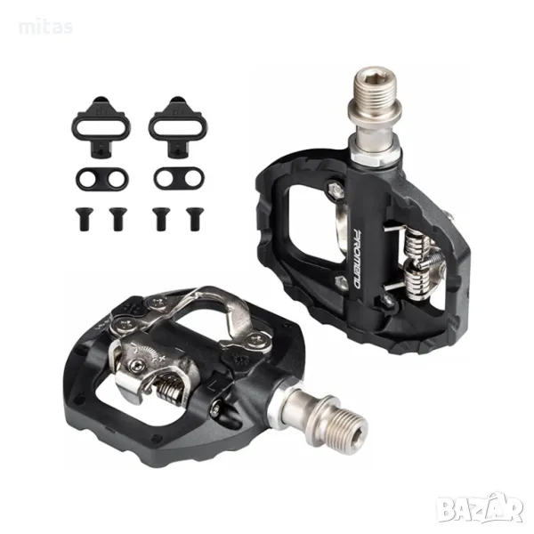 Самозаключващи педали за МТВ велосипед PROMEND PD-F91, SPD + Парчета, снимка 1