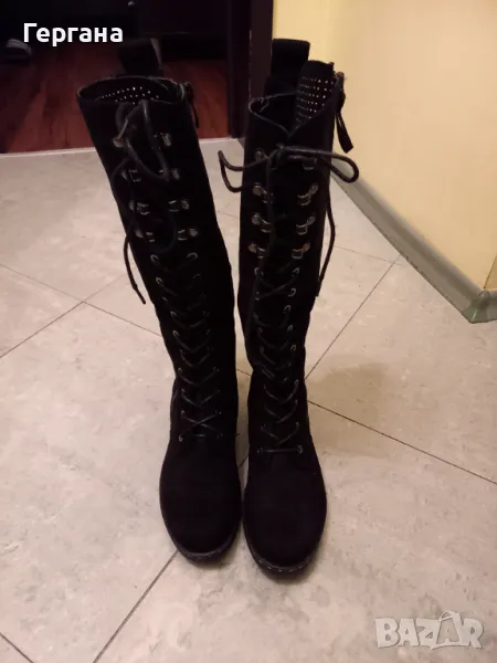 Дамски ботуши с връзки-нови , снимка 1