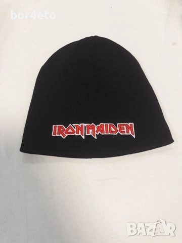 Зимна нова шапка с надпис Iron Maiden, снимка 1