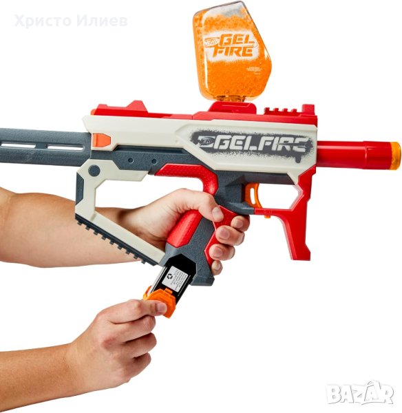 Нов Nerf Голям Бластер Помпа с 1600 Хидратирани патрона, снимка 1