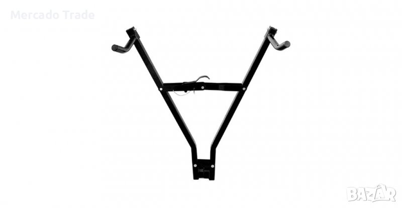 Еденична стойка за велосипед, Стойка за теглич на автомобил, Метална, Черна, снимка 1