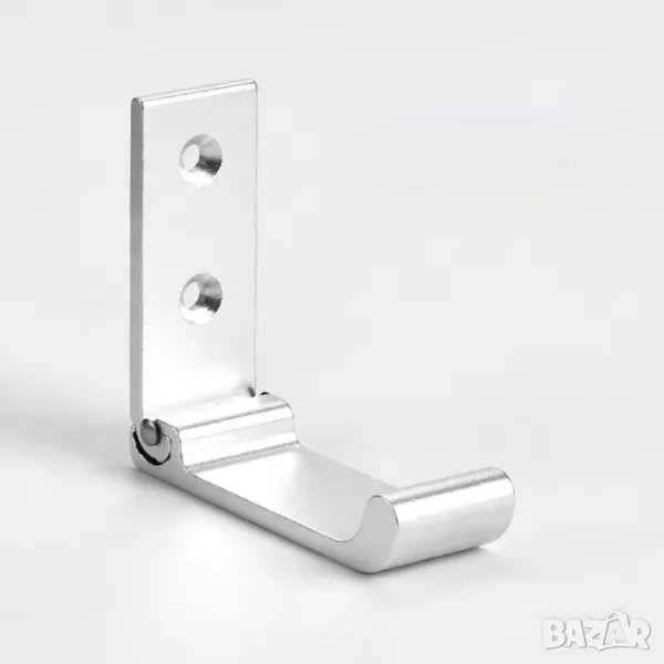 Сгъваеми допълнителни закачалки с винтове, сребърни, снимка 1